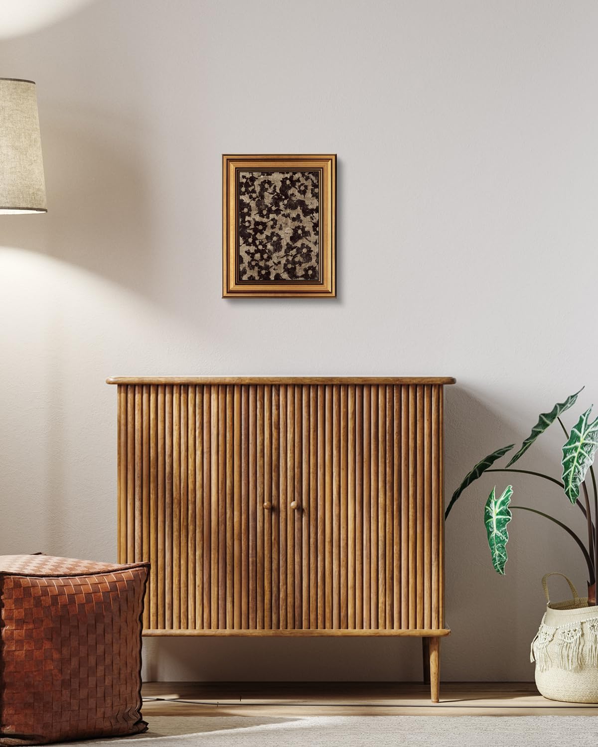 HUARCEY Gold Framed Vintage Wall Art for Living Room, Flowers Painting Prints Shelf Decor for Kitchen, Aesthetic Bedroom Wall Art, Christmas Gifts for Friends or Family (Crushed Flower - 8"x10")