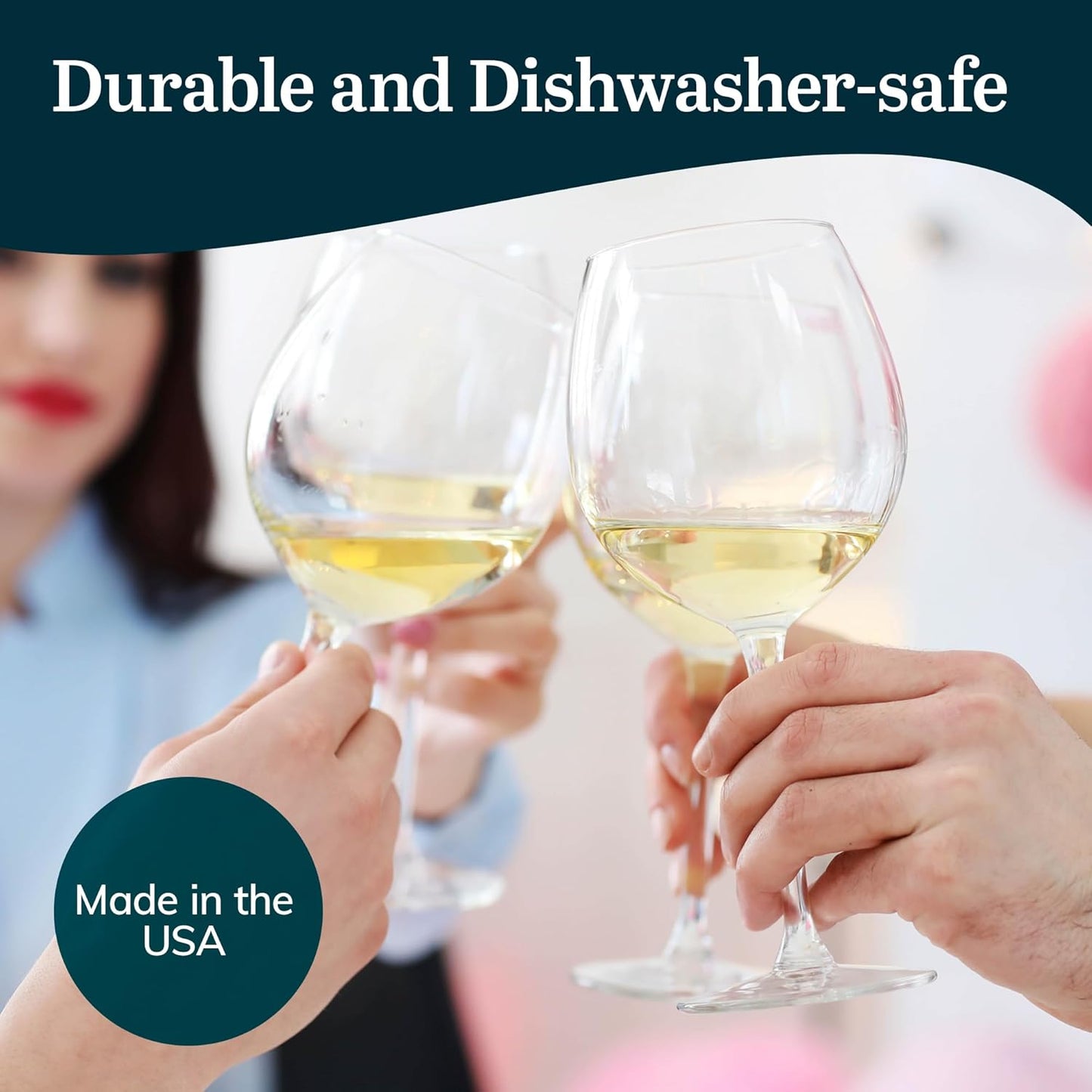 Libbey Vineyard Reserve Wine Glass Set of 8, Clear Wine Glasses for Red and White Wine, Great for Merlot, Bordeaux, Chardonnay, Gifts, Holiday, Birthday Party