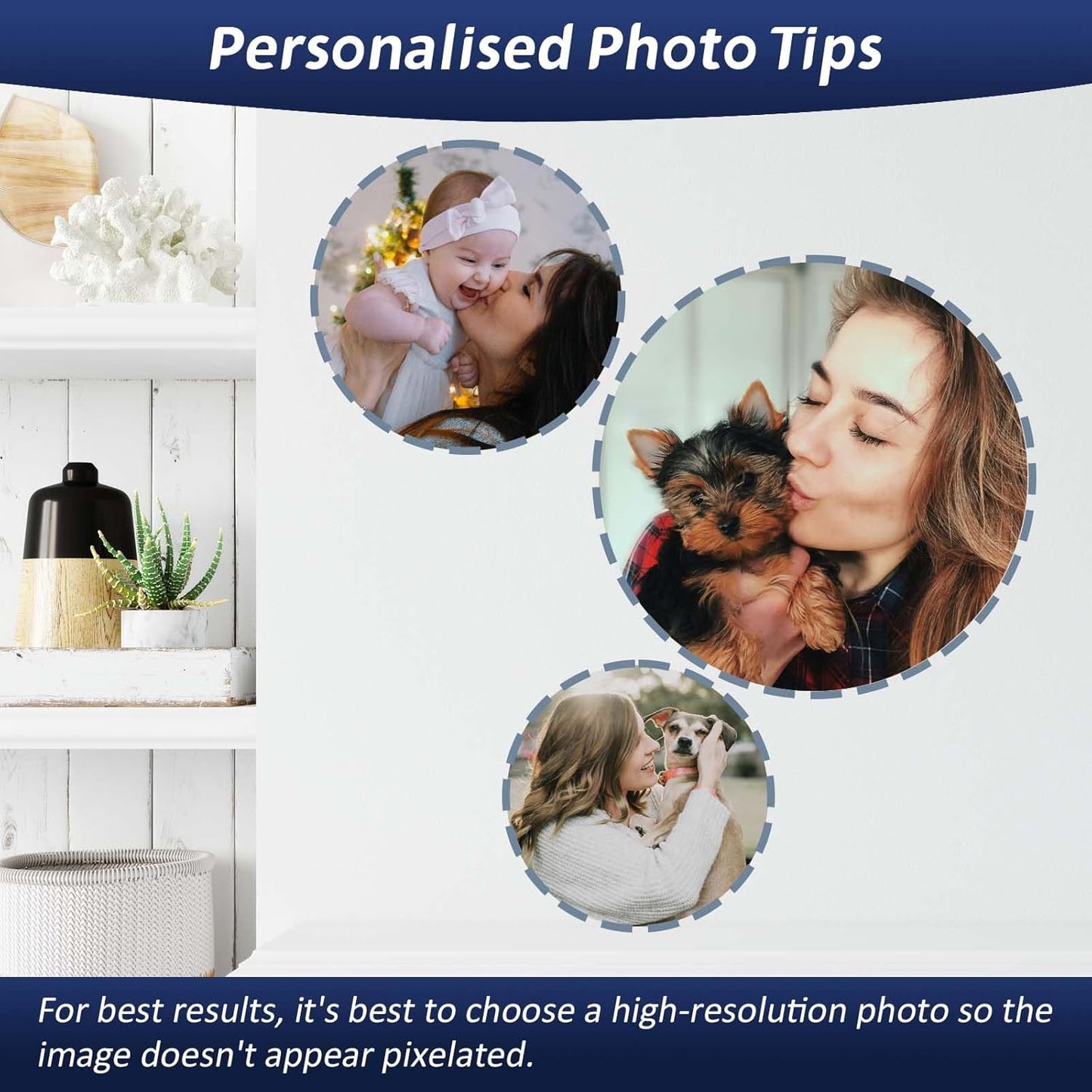 AIRUIXIO Custom Canvas Prints with Frame | Personalized Photo Canvas for Christmas Gifts | Ideal Family & Pet Wall Art Decor | Custom Canvas Wall Art 8x8Inch