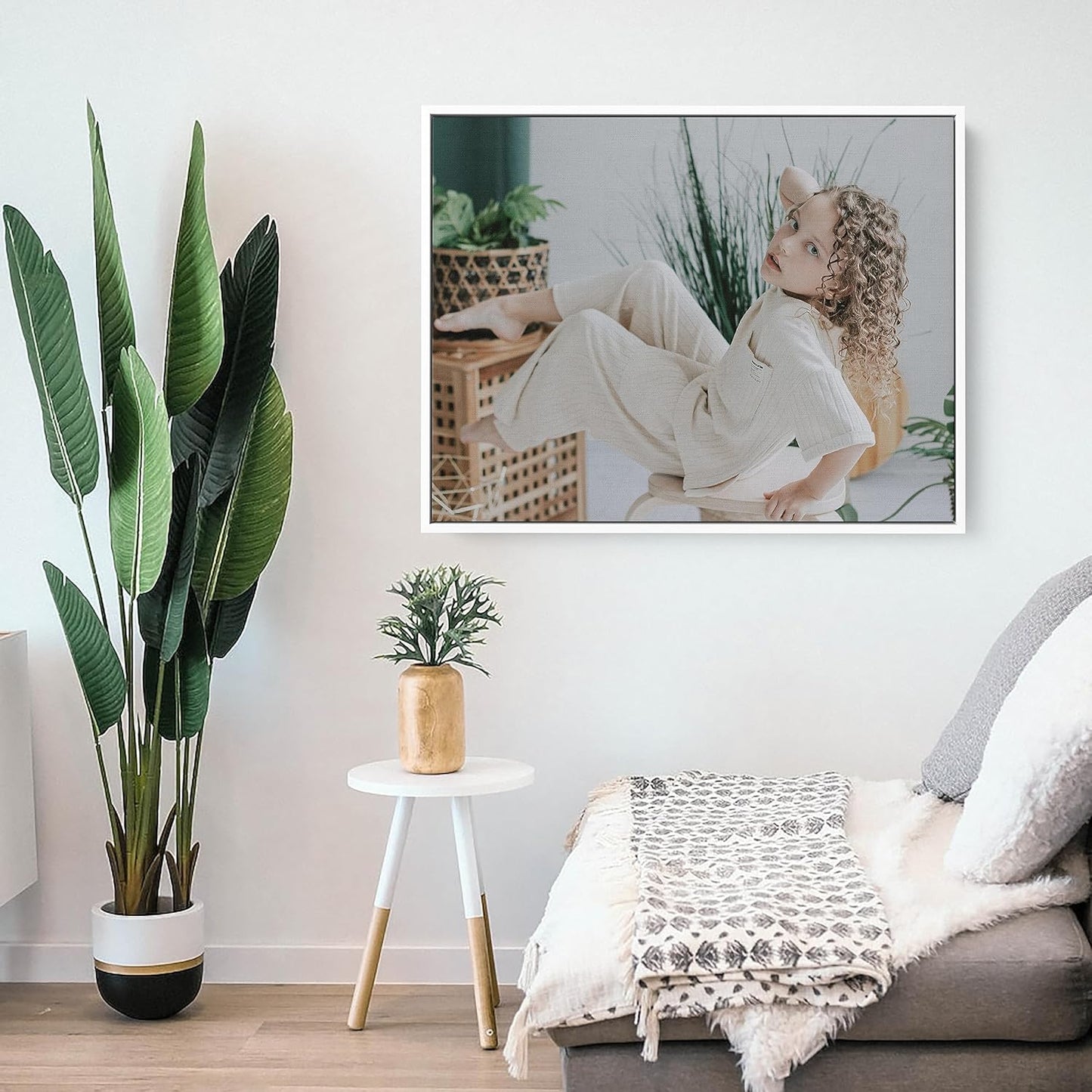 Personalized Custom Canvas Prints: Photo On Canvas (White, 10x10) Transform Your Photos into Stunning Framed Wall Art Digitally Printed Photo To Canvas Ideal for Home Decor, Gifts Keepsakes.