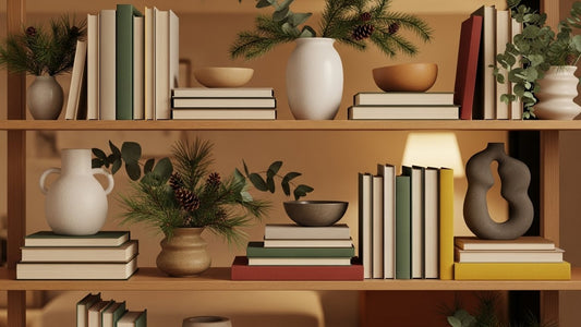 Decorating Shelves for a Calm and Beautiful Winter Look