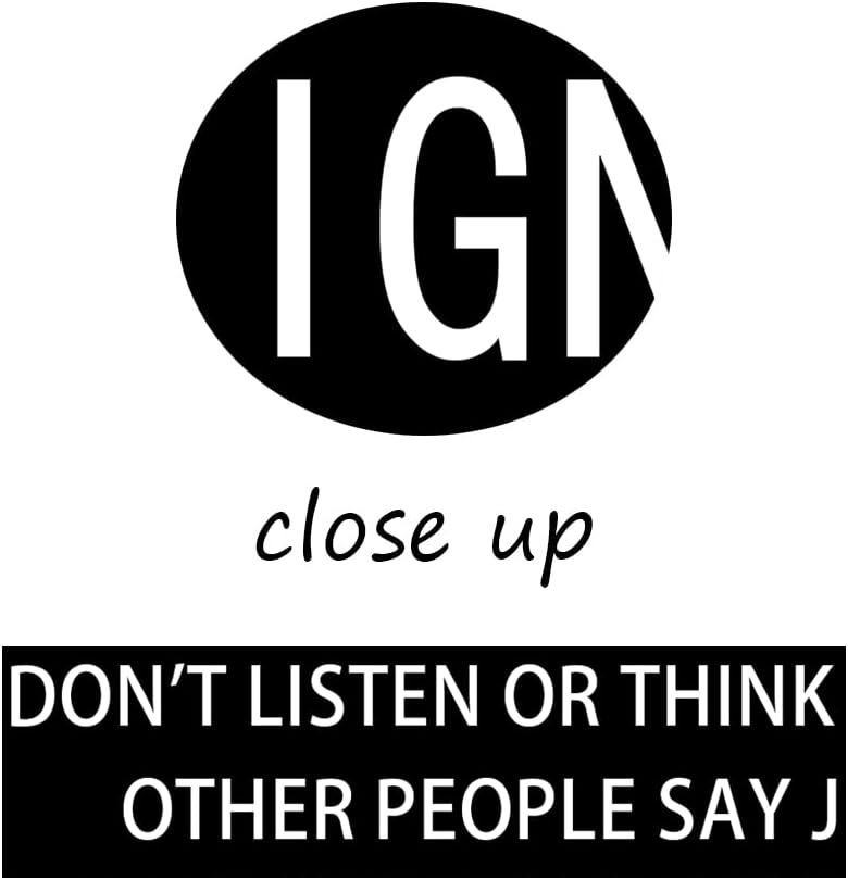 WYJZDZQ8 Inspirational Canvas Wall Art for Office Ignore Verb Motivational Poster Picture Painting Modern Inspiring Positive Artwork for Home Living Room Bedroom Decor Ready to Hang [18''W x 24''H]