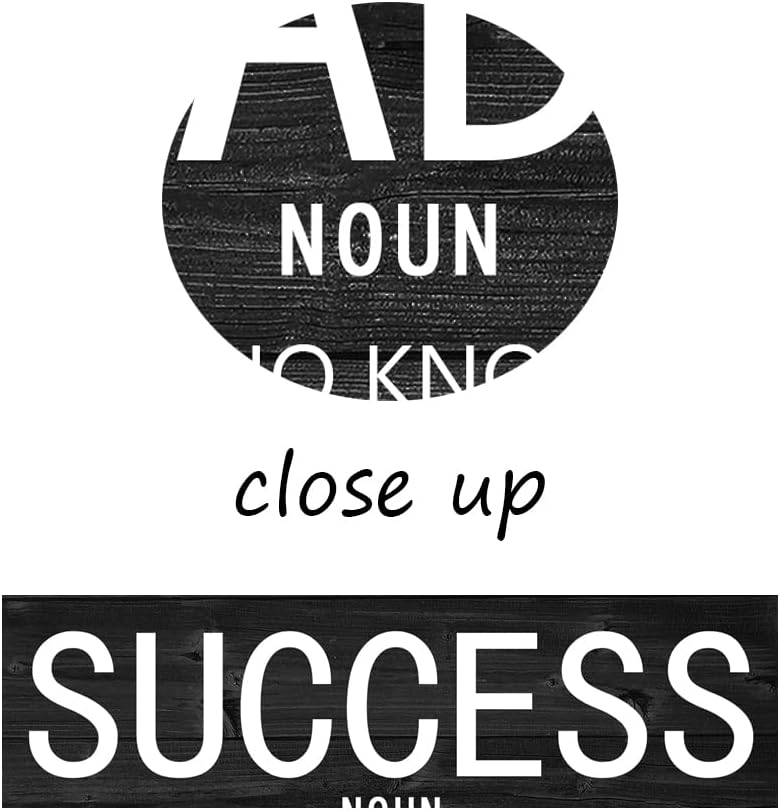 Motivational Poster Success Leader Persistence Inspirational Wall Art Inspiration Canvas Prints Artwork for Living Room Modern Home Decor Painting Stretched and Framed Ready to Hang [18''Wx 24''H]