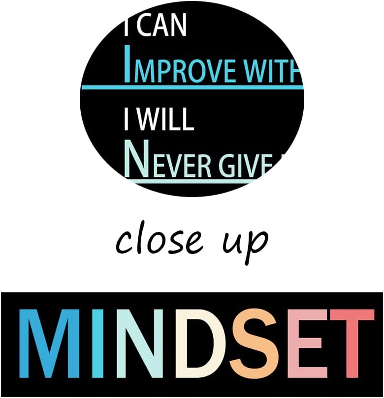 WYJZDZQ8 Growth Mindset Inspirational Canvas Painting Wall Art Motivational Life Poster Inspiring Prints Wall Pictures for Living Room Office Home Decor Office Framed Ready to Hang [18''W x 24''H]