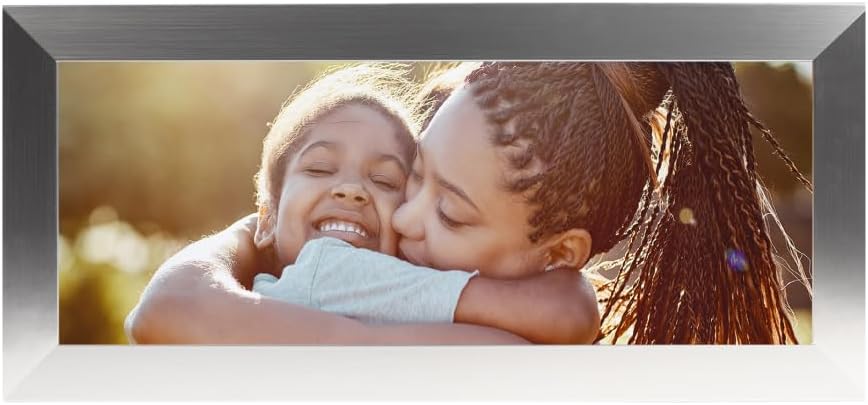 BuildASign Custom Canvas Prints with Your Photos – Personalized Picture To Canvas Wall Art, Perfect for Home Decor, Gifts & Keepsakes, Ready to Hang (12" L x 36" W x .75”D, Metallic Silver)