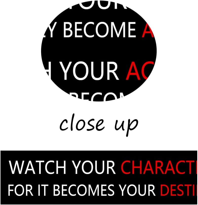 Watch Your Thoughts Inspirational Wall Art Motivational Canvas Painting Inspiring Quotes Posters Prints Artwork Living Room Home Office Classroom Decor Framed Ready to Hang [12''W x 18''H]