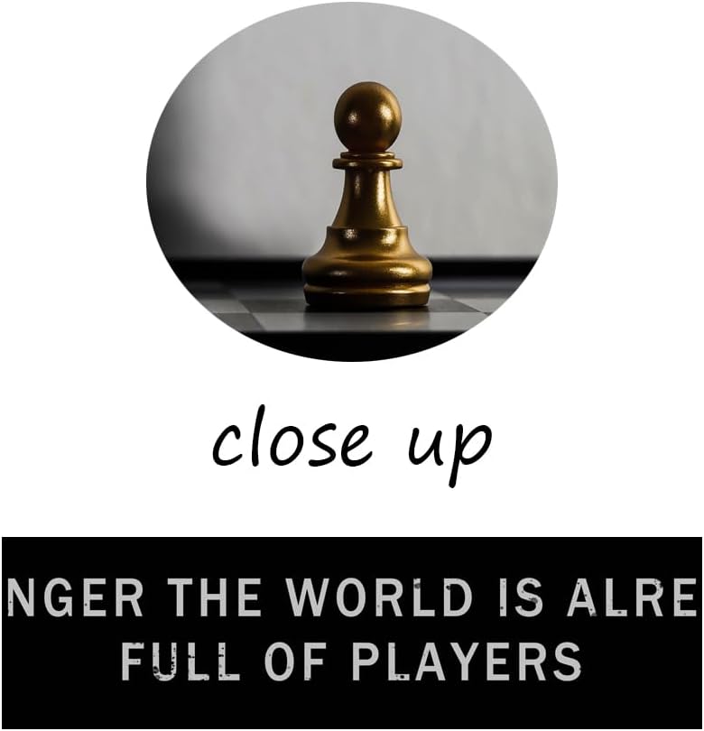 Be A Game Changer The World Is Already Full Of Players Motivational Poster for Office International Chess Inspirational Wall Art Canvas Painting Prints for Home Decor Framed Artwork [18''W x 24''H]