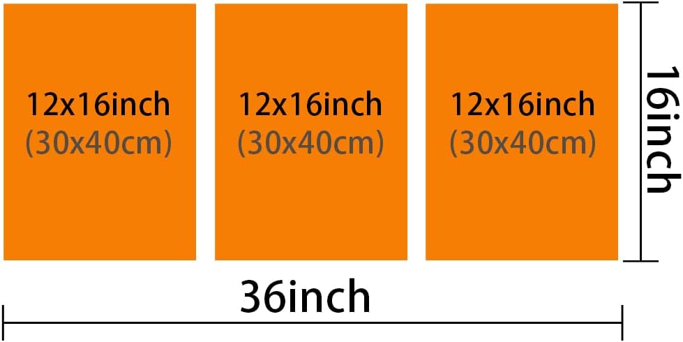 TUMOVO Sports Car Canvas Wall Art Painting Super Car Wall Decor for Living Room Pictures Print on Canvas 3 Pieces Hypercar Framed Modern Artwork for Home Wall Boys Bedroom Decorations, 36" Wx16 H