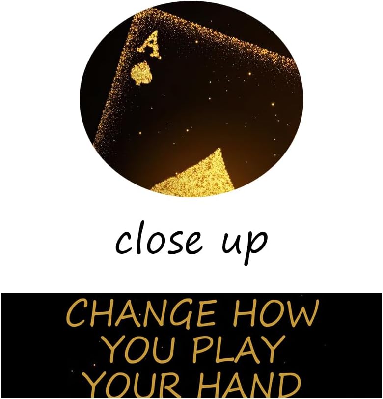 Poker Inspirational Wall Art Ace of Spades Game Motivational Poster Quotes Wall Decor for Living Room Bedroom Office Bathroom Canvas Print sign Framed Art Decoration Ready to Hang [12''Wx 18''H]