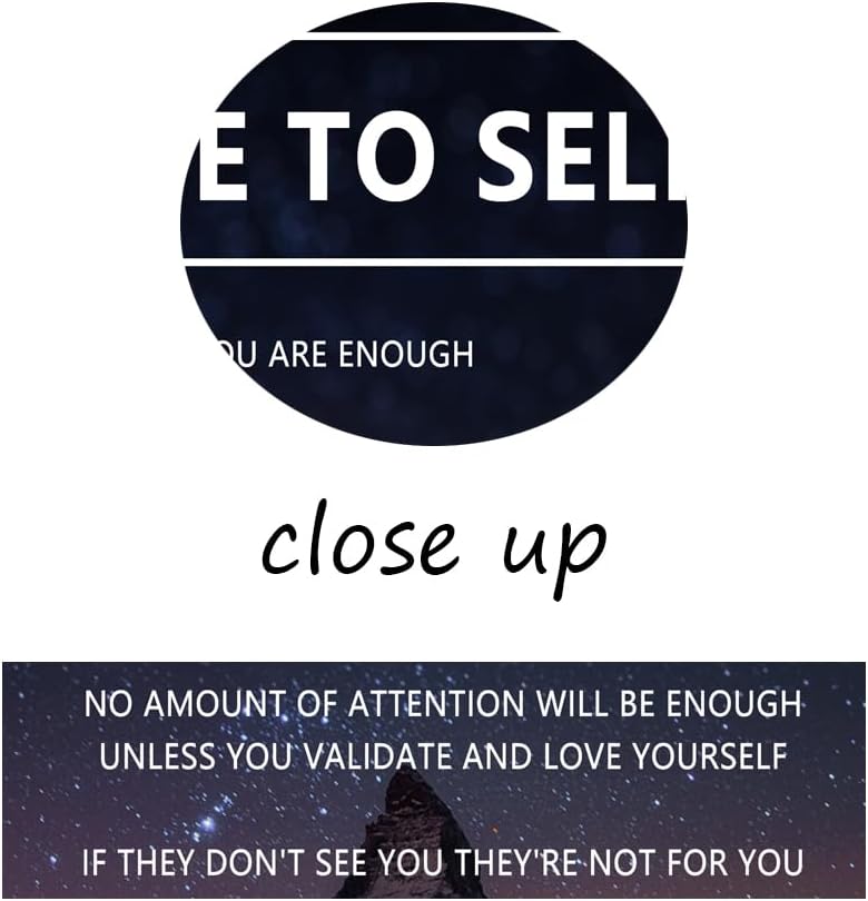 Motivational Canvas Wall Art for Office Note to Self Inspirational Snow Mountain Starry Sky Poster Inspiring Canvas Painting Prints Wall Pictures for Home Decor Framed Artwork [30''W x 40''H]