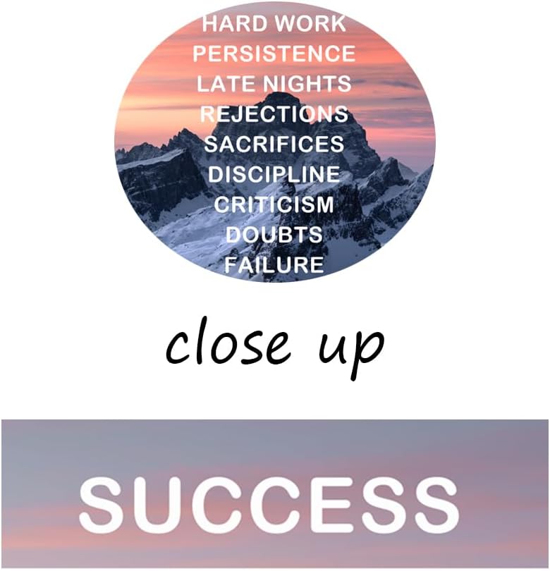 Inspirational Wall Art Inspiring Office Decor Motivational Entrepreneur Quotes Canvas Painting Snow Mountain Pictures Posters and Prints Artwork Modern Painting Living Room Home Decor [12''Wx 18''H]