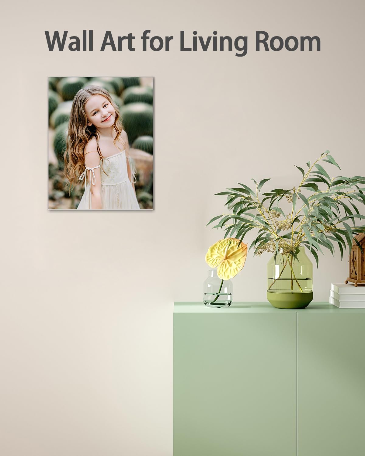 AbcCustomize Canvas Prints with Your Photos，Custom Canvas Wall Art for Bedroom, Living Room, Farmhouse Decor，Personalized Gifts Canvas Prints for Family，Friend，Lover，Pet