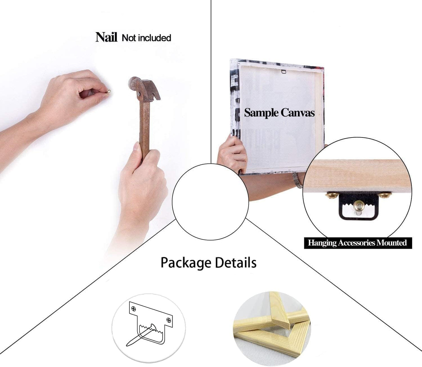 Motivational Wall Art Steps For Happiness Inspirational Positive Poster Inspiring Canvas Painting Prints Wall Pictures for Office Living Room Home Decor Framed Artwork [30''W x 40''H]