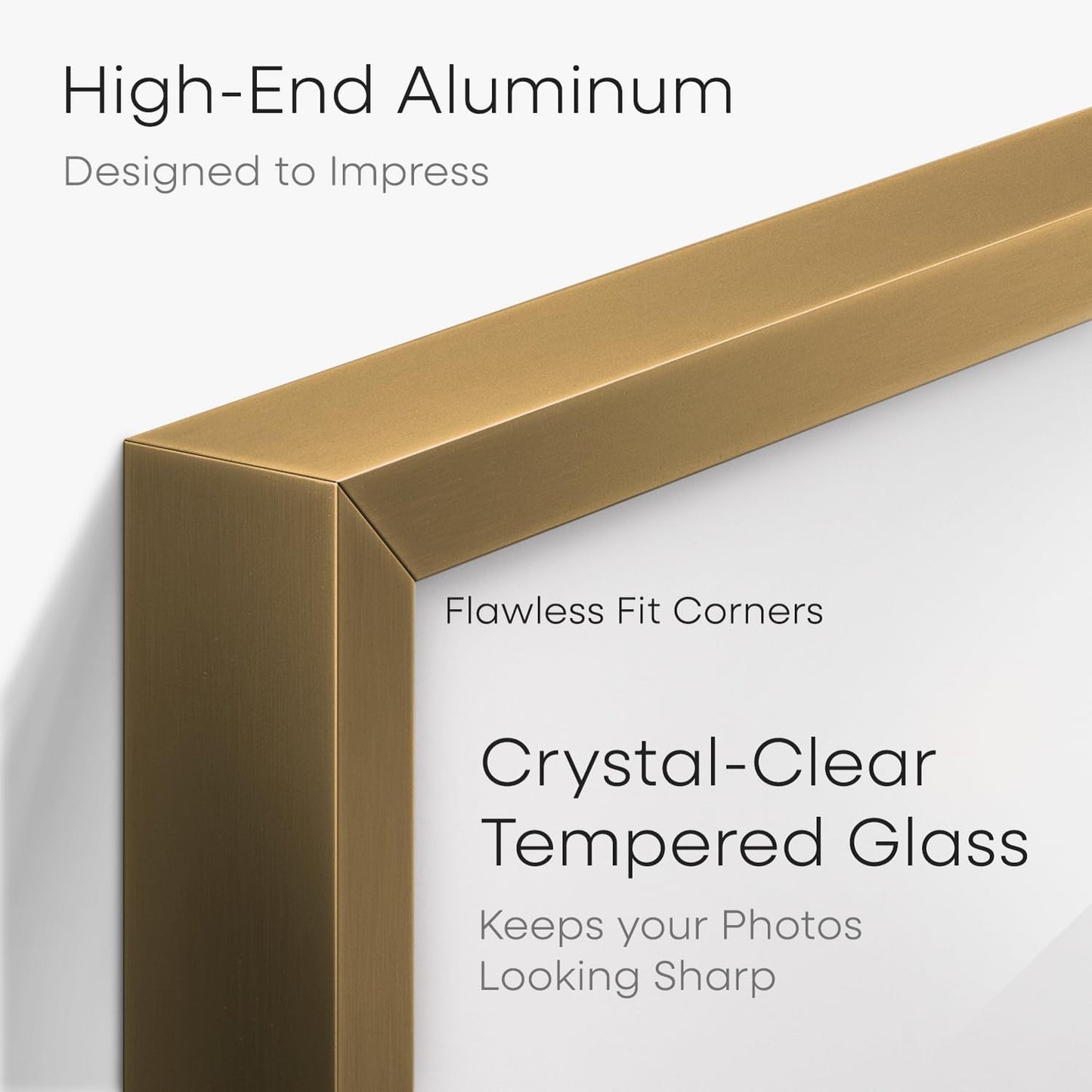 Homeforia 4x9 Business License Frame Bronze, High End Metal 4 x 9 Certificate Frame with Real Glass, 9x4 Document Frames for Wall or Tabletop, 4 by 9 Picture Frames, Tempered Glass, Wall Kit, Set of 1