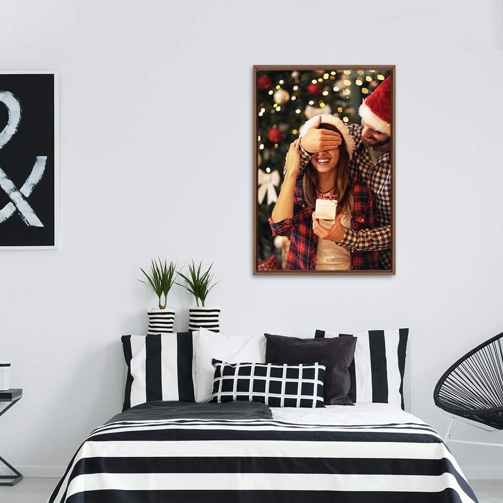 wall26 Framed Custom Canvas Wall Art for Living Room, Bedroom Canvas Prints for Home Decoration Ready to Hang - 24"x36", Natural Frame