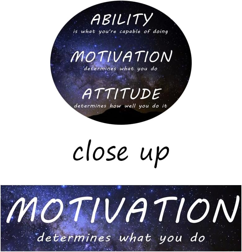 Inspirational Canvas Wall Art Ability Motivation Attitude Painting Picture Motivational Positive Quotes Modern Inspiring Posters Prints Artwork Home Classroom Office Wall Decor Framed [30''Wx 40''H]