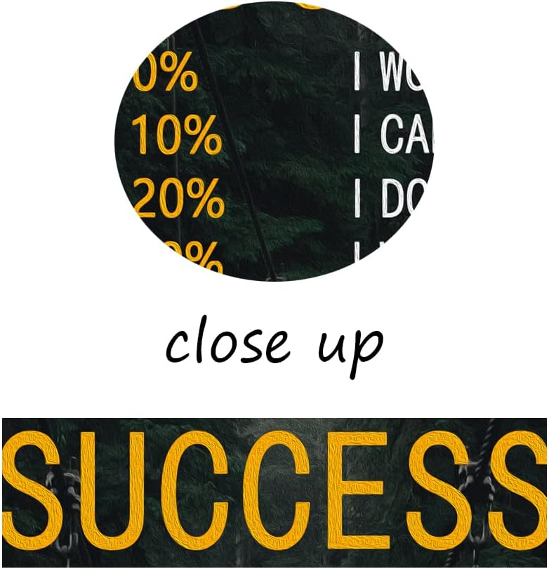 Chances of Success Inspirational Canvas Wall Art for Office Motivational Poster Inspiring Painting Prints Wall Pictures for Living Room Home Decor Framed Artwork [18''W x 24''H]
