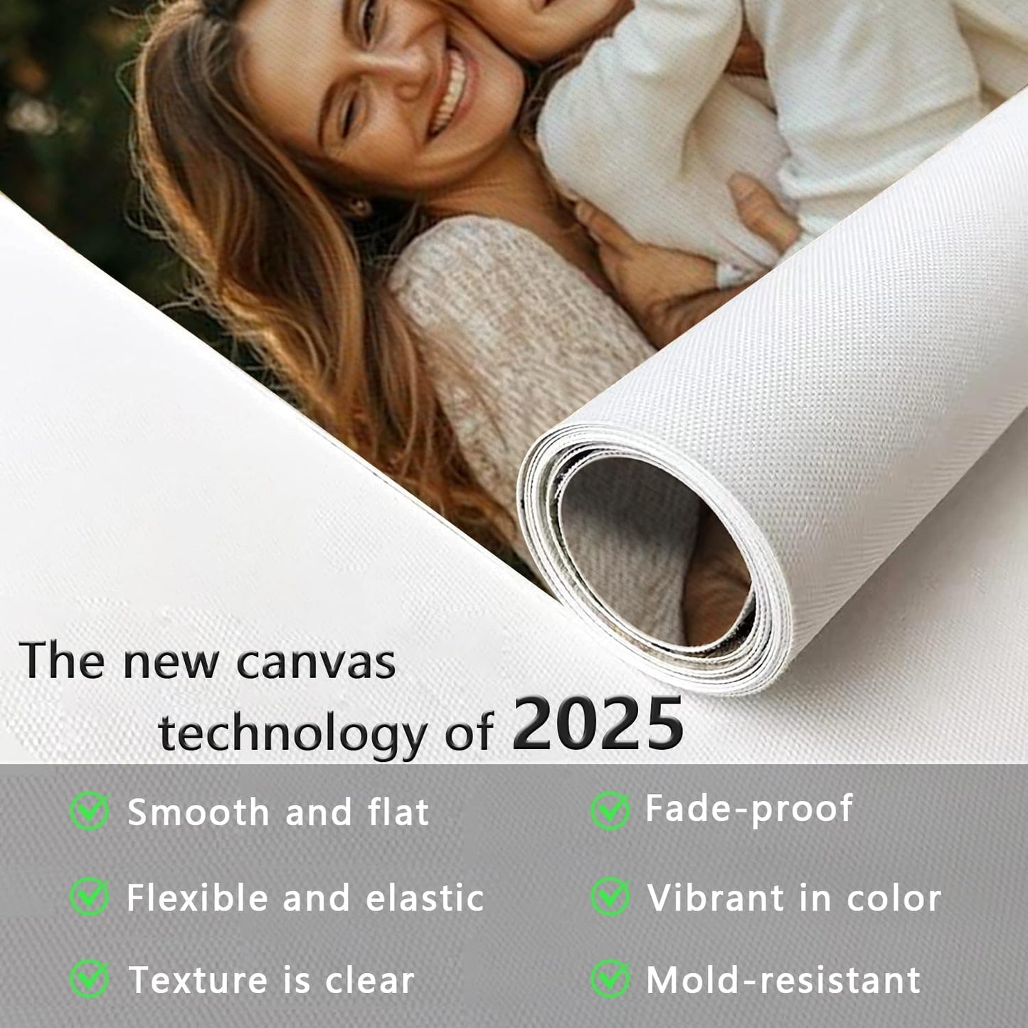 GZZFXXD Personalized Custom 8''x10'' Canvas Prints with Your Photo/your Image Large Wallart Wall Decor for Bedroom Dining room Living room Children's room(Unframed)