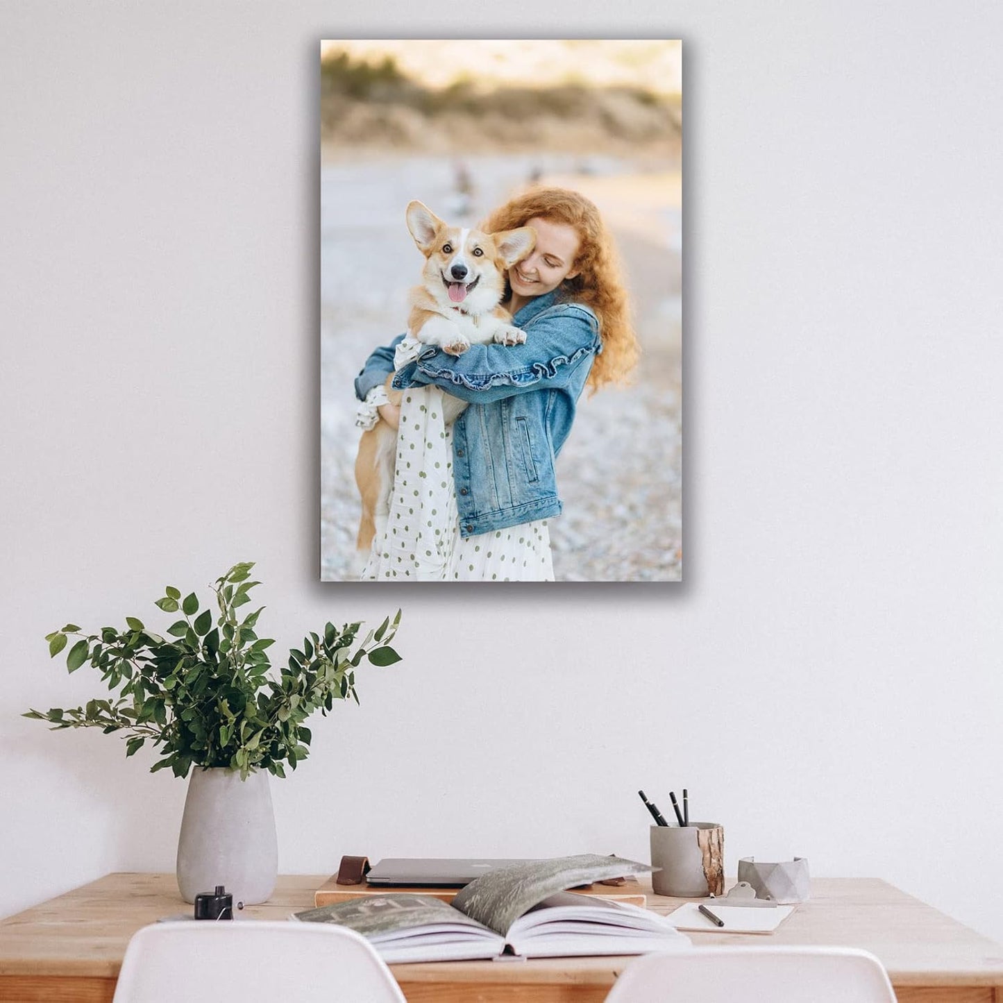 Custom Canvas Prints with Your Photos Custom Wall Art Personalized Canvas Pictures for Pet/Family Gifts for Mom/Men/Women (20'' W x 24'' H)