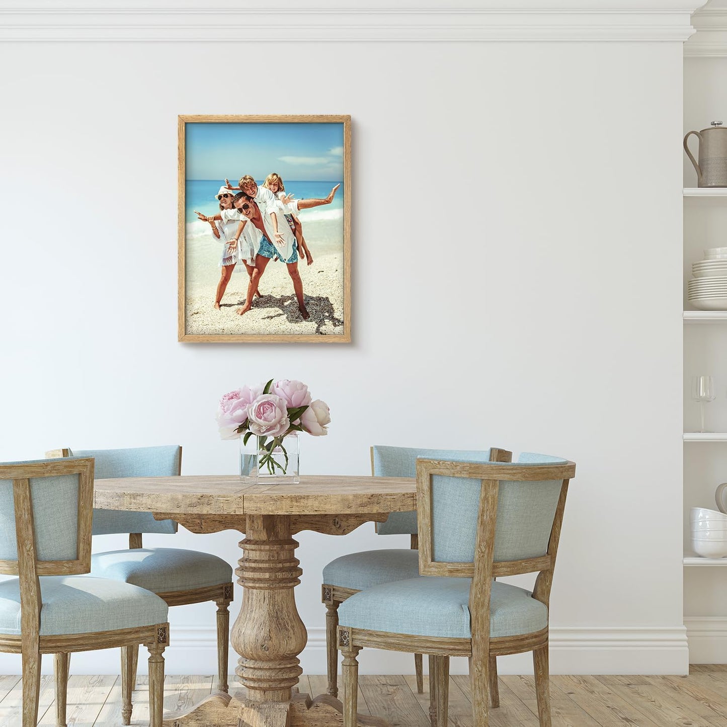 wall26 Custom Framed Poster Wall Art for Living Room, Bedroom Canvas Prints for Home Decoration Ready to Hang - 11"x14" Natural