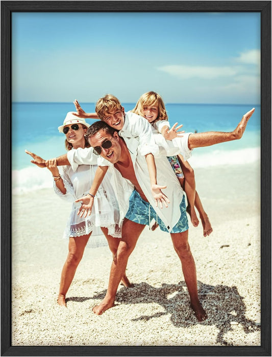 wall26 Custom Framed Poster Wall Art for Living Room, Bedroom Canvas Prints for Home Decoration Ready to Hang - 11"x14" Black