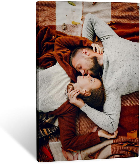 Personalized canvas prints with your photos Canvas Prints With Your Photos on Custom Wall Art for Bedroom, Living Room, Wedding Baby Pet Family Home Decor Gifts Keepsakes Picture Framed Wall Art 12×16