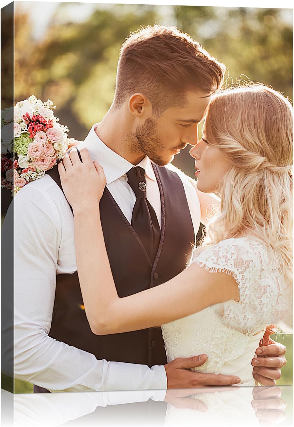 AbcCustomize Canvas Prints with Your Photos，Custom Canvas Wall Art for Bedroom, Living Room, Farmhouse Decor，Personalized Gifts Canvas Prints for Family，Friend，Lover，Pet