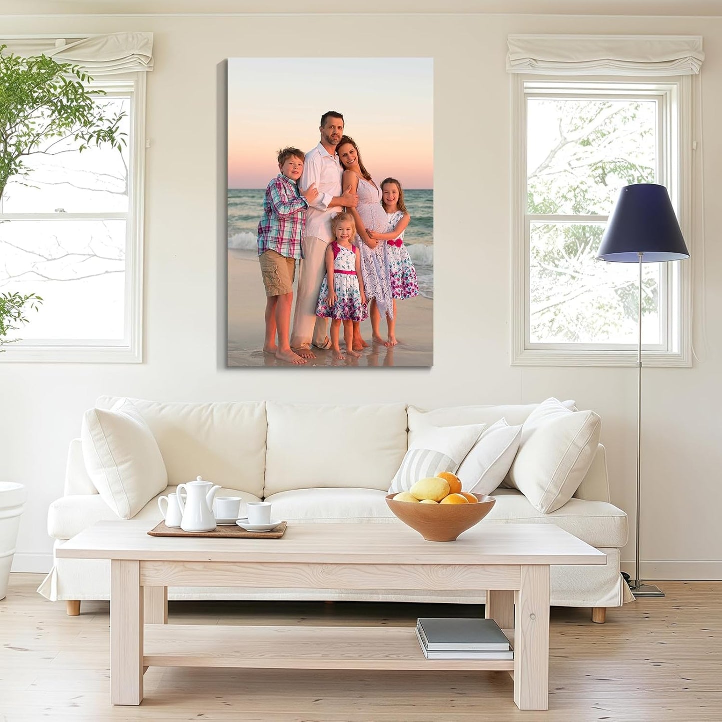 Wewejia Personalized Photo to Canvas Print 12x18 Inch, Canvas Prints With Your Photos on Custom Wall Art for Bedroom, Living Room, Wedding Baby Pet Family Picture Wall Art