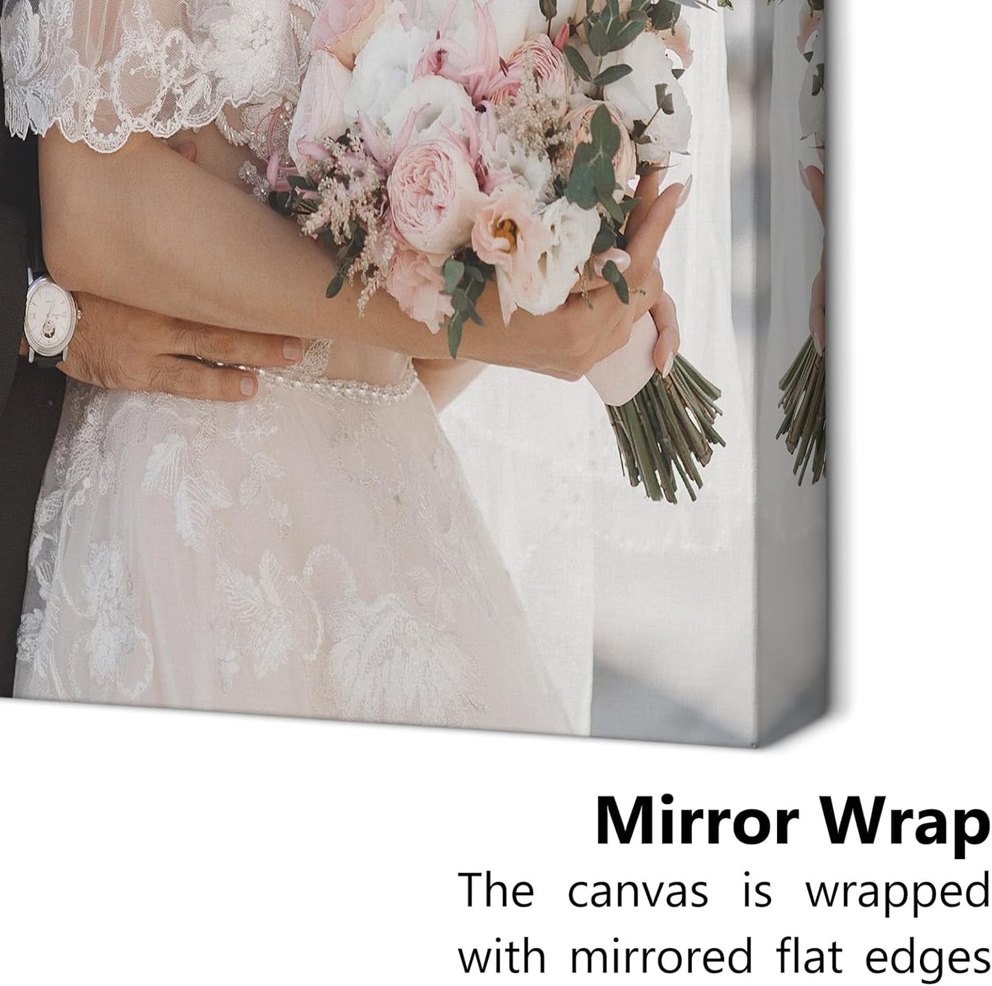 Personalized Custom Canvas Prints with Your Photos & Text, Customized Picture Print, Transform Own Images Into Framed Wall Art Digitally Printed Photo to Canvas, Keepsakes Gifts for Family 20x30’’