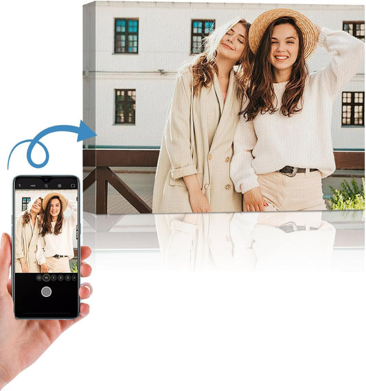 AbcCustomize Canvas Prints with Your Photos，Custom Canvas Wall Art for Bedroom, Living Room, Farmhouse Decor，Personalized Gifts Canvas Prints for Family，Friend，Lover，Pet