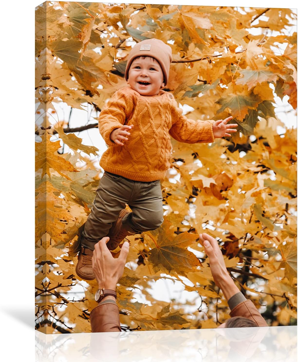 Custom Framed Canvas Prints With Your Photos - Personalized Picture To Canvas Wall Art - Floating Frames Available (6" Wx8 H)