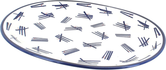 Blue Rose Polish Pottery Zoe Large Serving Platter