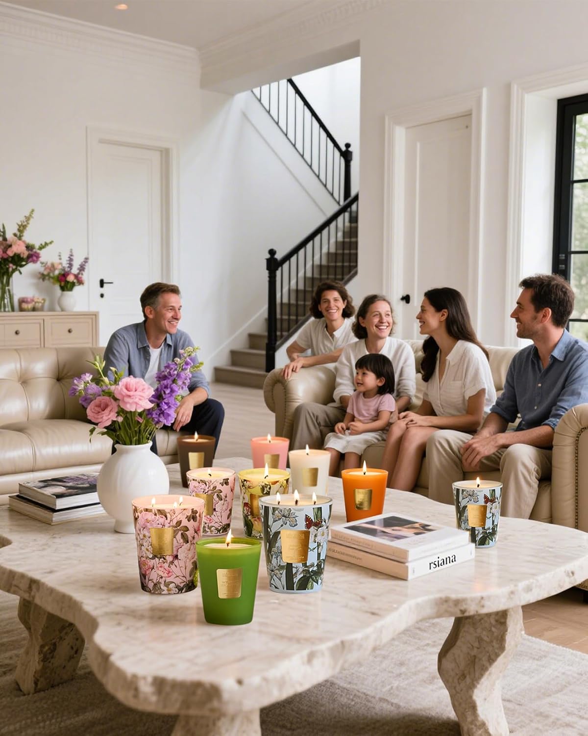 M&SENSE Roasted Coffee Scented Candle, Soy Natural Wax Candles, 14.1oz 60H Burn Time Slow Burning, Stress Relief Home Fragrance Housewarming Gifts