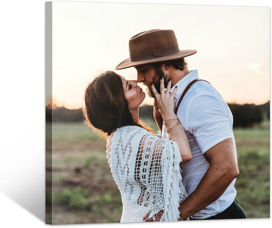 Tapuayts Personalized Custom Canvas Poster: Upload Your Image/Photo for Custom Photo-to-Poster Printing, Quality Wall Art Print (24" X 24")