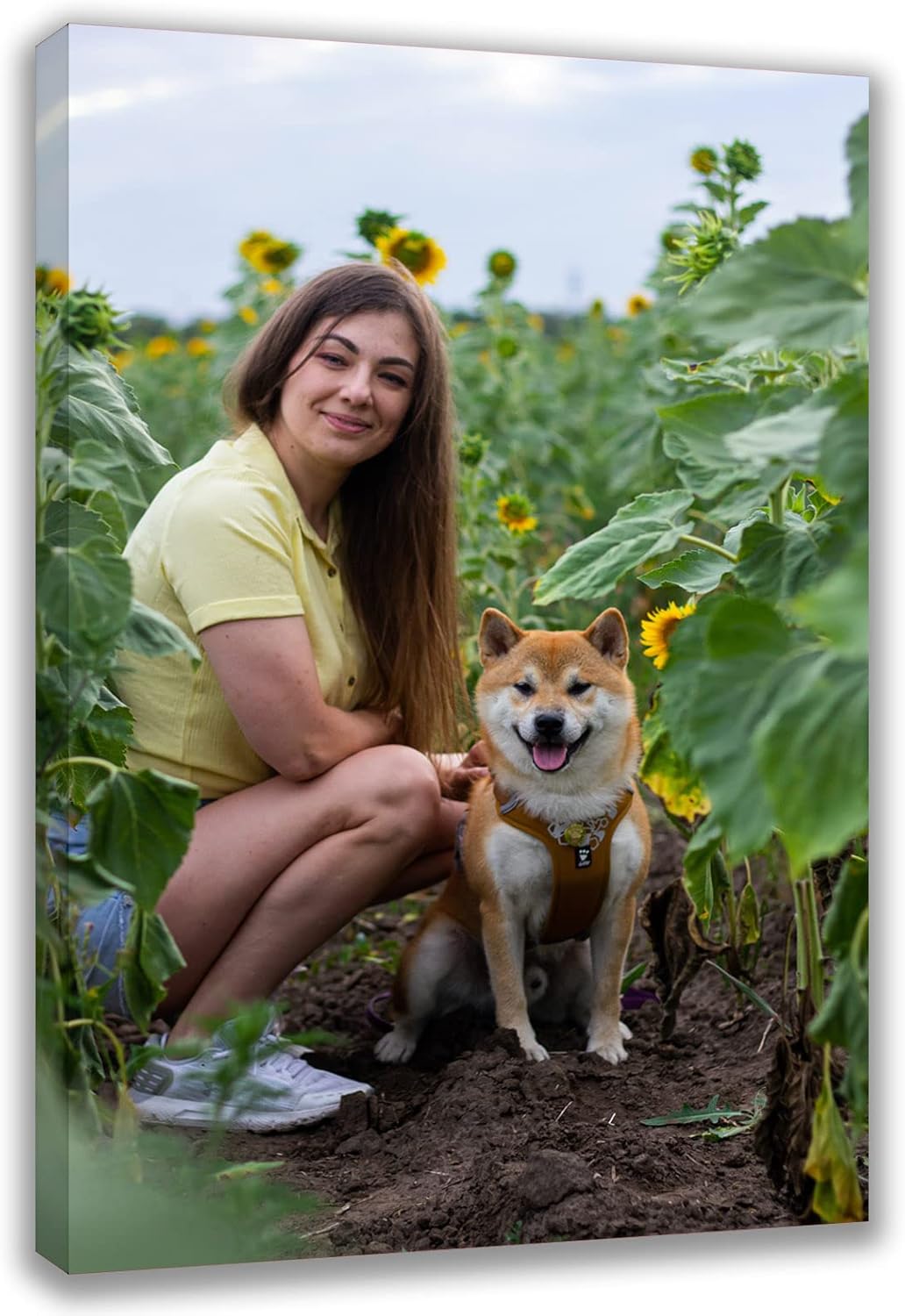 Custom Canvas Prints with Your Photos Custom Wall Art Personalized Canvas Pictures for Pet/Family Gifts for Mom/Men/Women (16'' W x 24'' H)