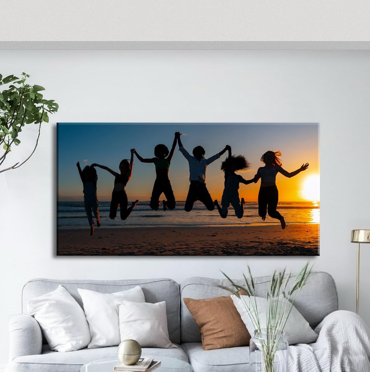 Laoife Custom Canvas Prints with Your Photos for 40"x20" Wall Art, Customized Canvas Pictures of Your Wedding, Families - Personalized Your Image/Photo