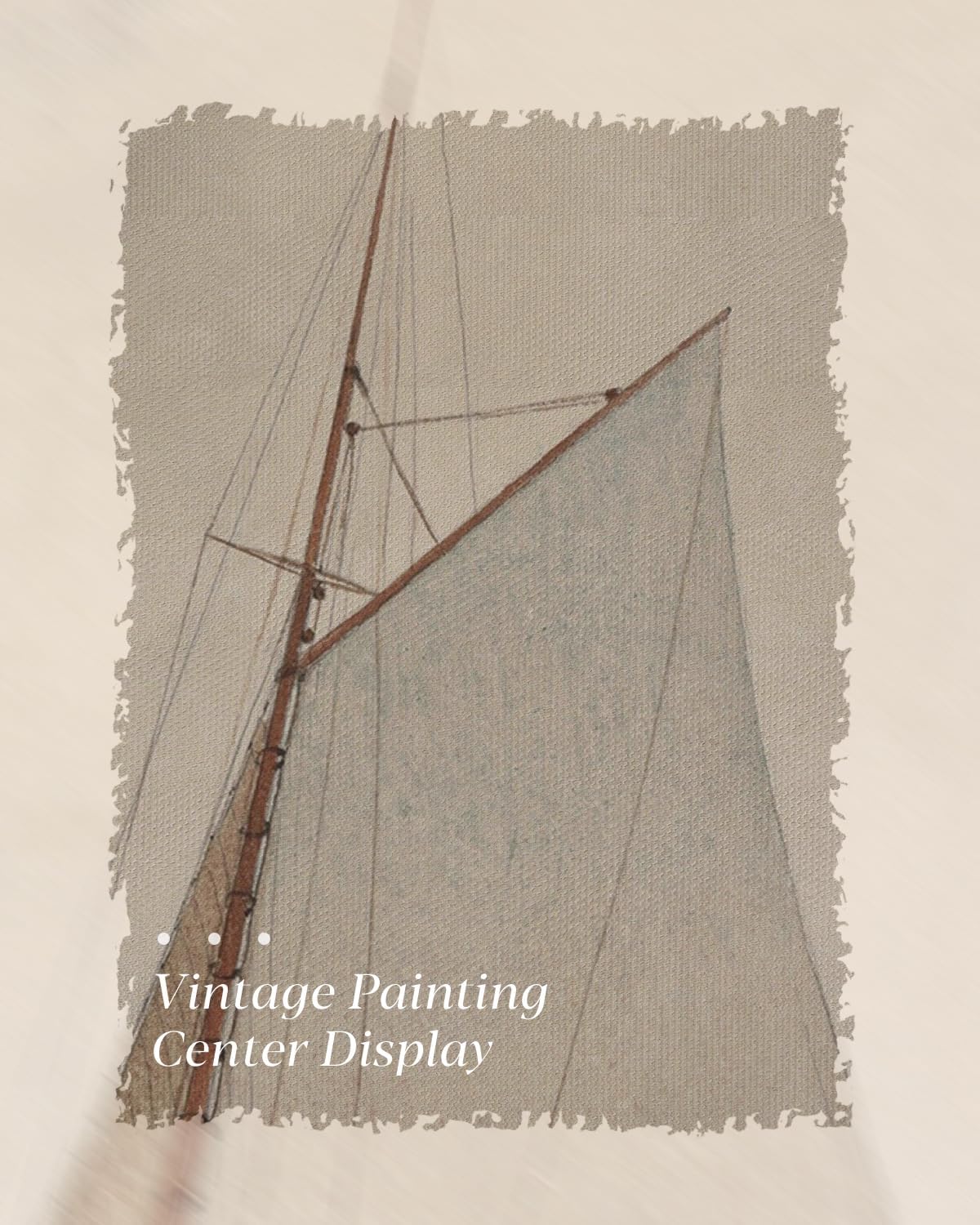 Gold Framed Vintage Wall Art for Living Room, Seaview Painting Prints Shelf Decor for Kitchen, Aesthetic Bedroom Wall Art, Christmas Gifts for Friends or Family (White Sailboat - 8"x10")