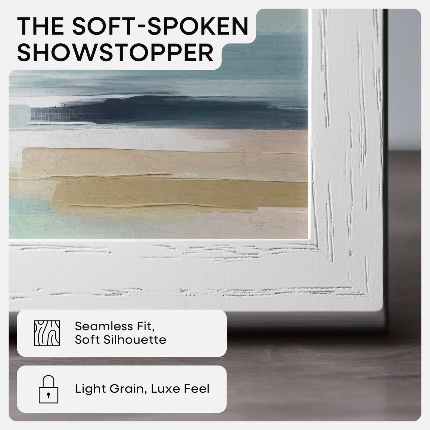 Homeforia 11x11 Picture Frame White, High-End Oak 11 x 11 Square Wooden Frames with Mat 9 by 9 inch Photo, 11by11 Wood Frame Matted to 9x9 Print, Wall Hanging Frame, Tempered Glass, Wall Kit, Set of 1