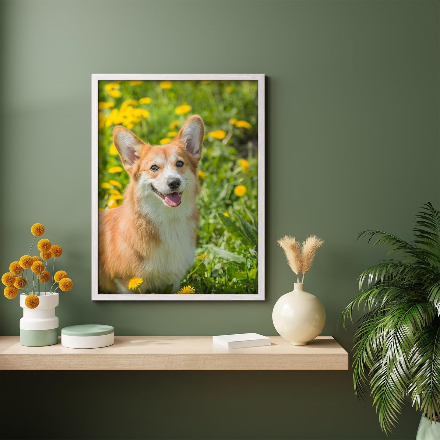 NWT Custom Framed Poster Prints with Your Any Photos, Personalized Canvas Pictures for Wall to Print Framed - 8"x10" White