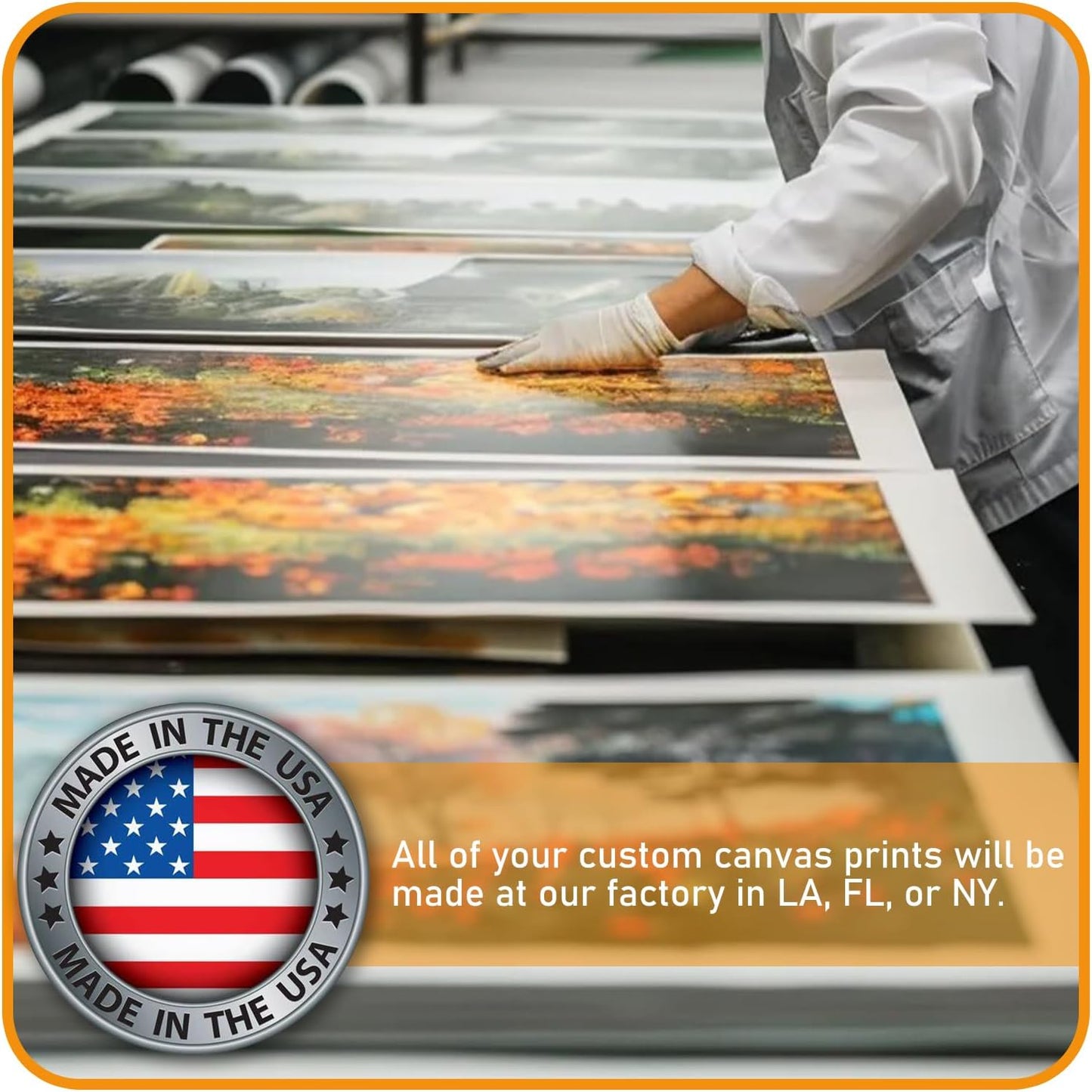 xzartdiy Custom Canvas Prints with Your Photos - Personalized Picture Print Customized Gifts for Family Home Office Wall Art Decor, Wrapped Canvas 40x24inch