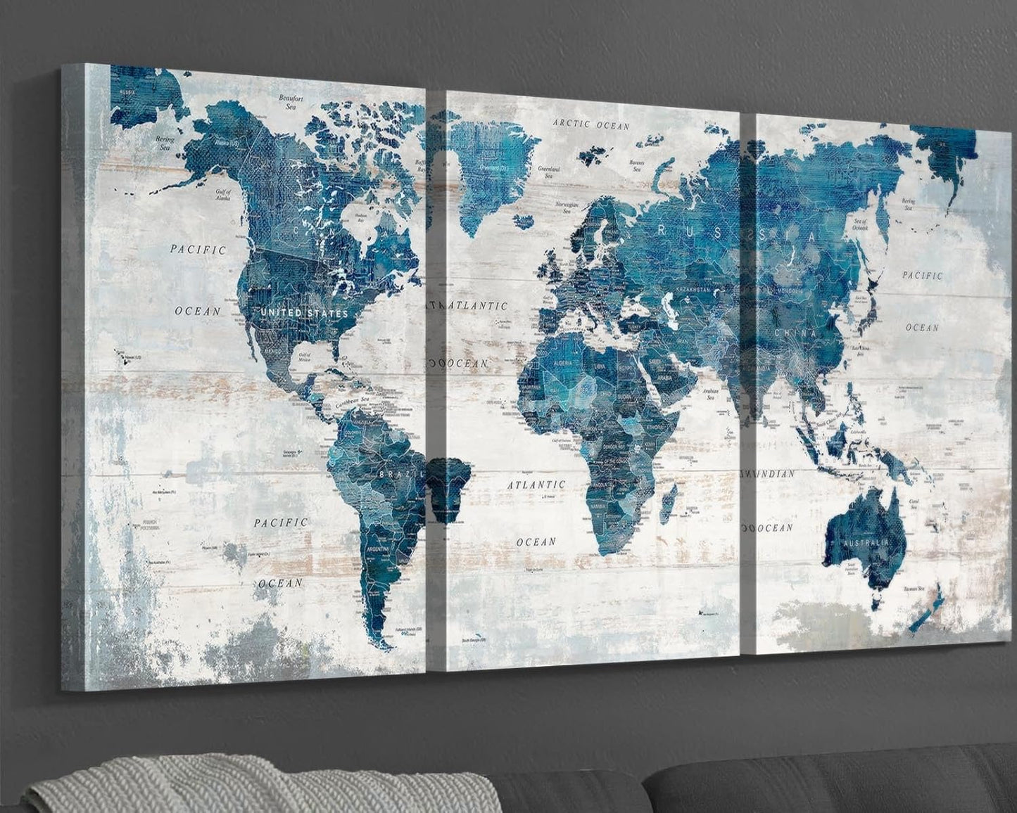 Wall Art for Living Room Bedroom Wall Decor Blue Office Pictures for Wall Decoration Farmhouse Artwork for Walls Boys