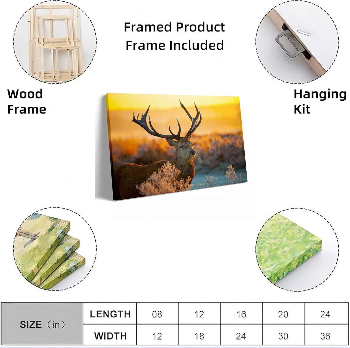 Personalized Custom Canvas Prints: 20L x 30W Photo On Canvas Transform Your Photos into Stunning Framed Wall Art Digitally Printed (20L x 30W, Framed)