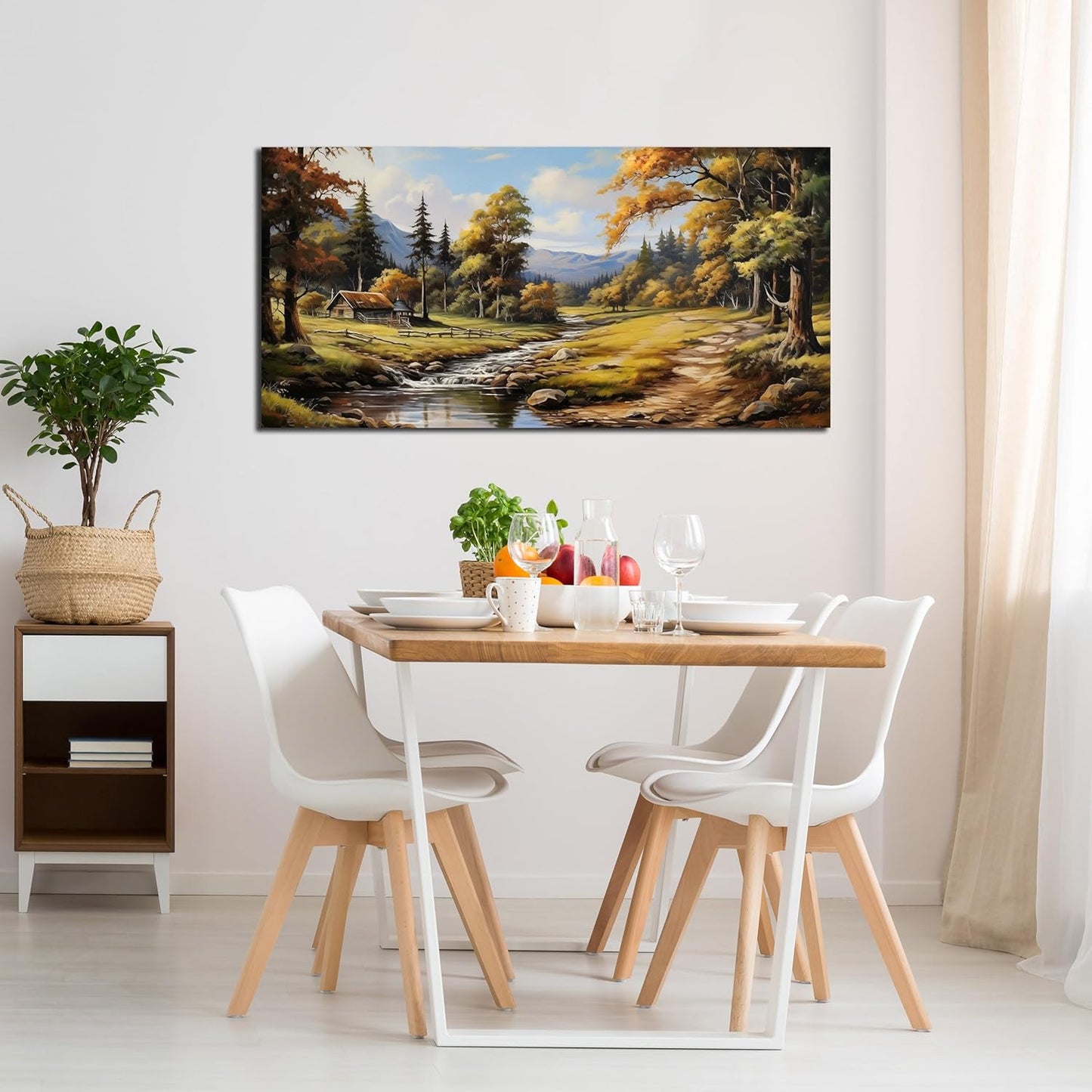 Natural Landscape Wall Art for Living Room Farmhouse Canvas Wall Art Prints Vintage Home Office Decor 20 x 40 Inch