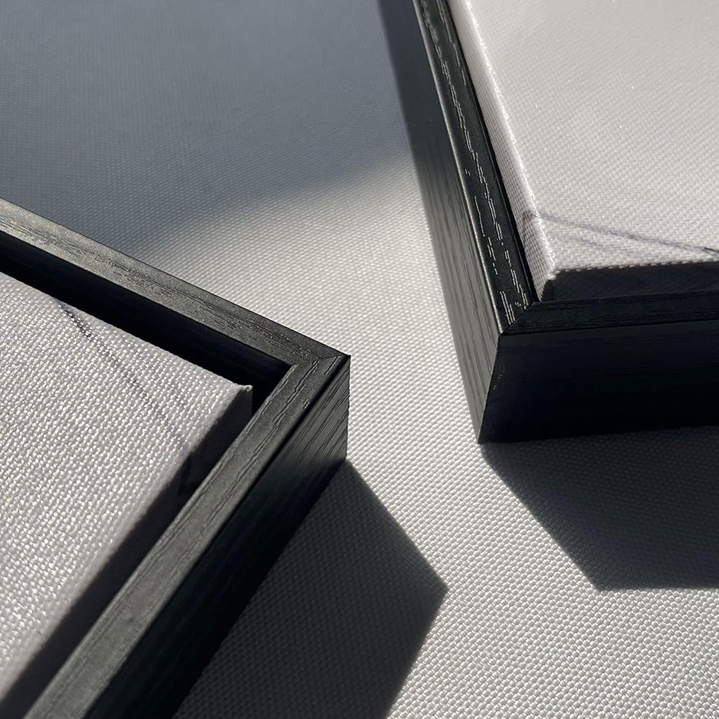 CHATYOUNG Wall Art Modern Abstract Paintings - Large Golden Thread Canvas Prints Black White and Gold Interweaving Wall Pictures Prefer for Bedroom Living Room Office Decor,Framed, 29 x 58 In