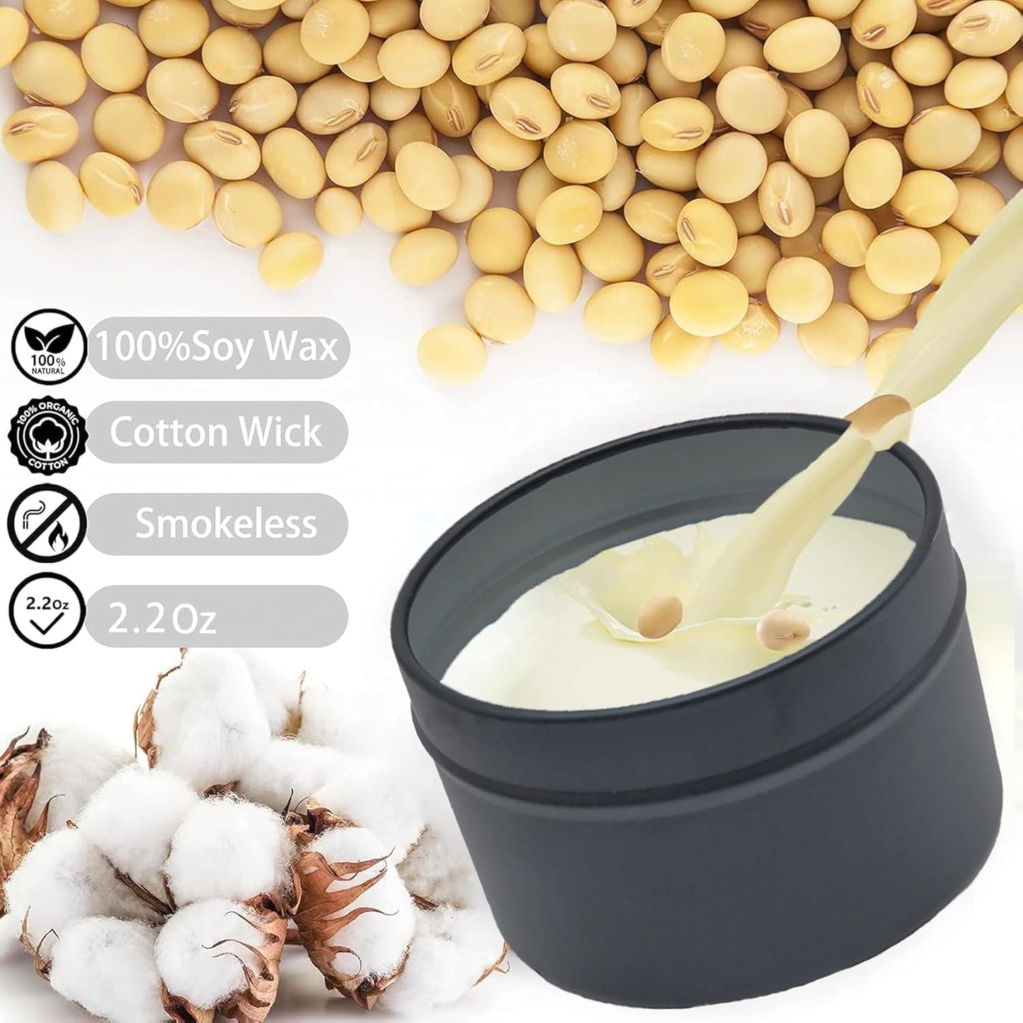 Scented Candles Gift Set for Women – Soy Wax Small Candle Set with Lavender, Rose, Coconut & Strawberry – Birthday Gifts for Women, Relaxing Aromatherapy Candles, Home Décor & Holiday Gift Set