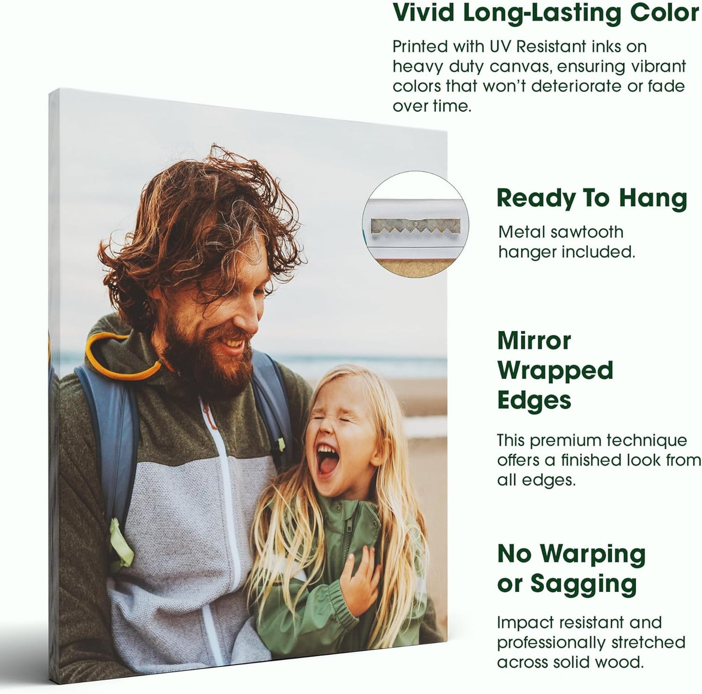 BuildASign Custom Canvas Prints with Your Photos – Personalized Picture To Canvas Wall Art, Perfect for Home Decor, Gifts & Keepsakes, Ready to Hang (30" L x 40" W x 1.5”D)