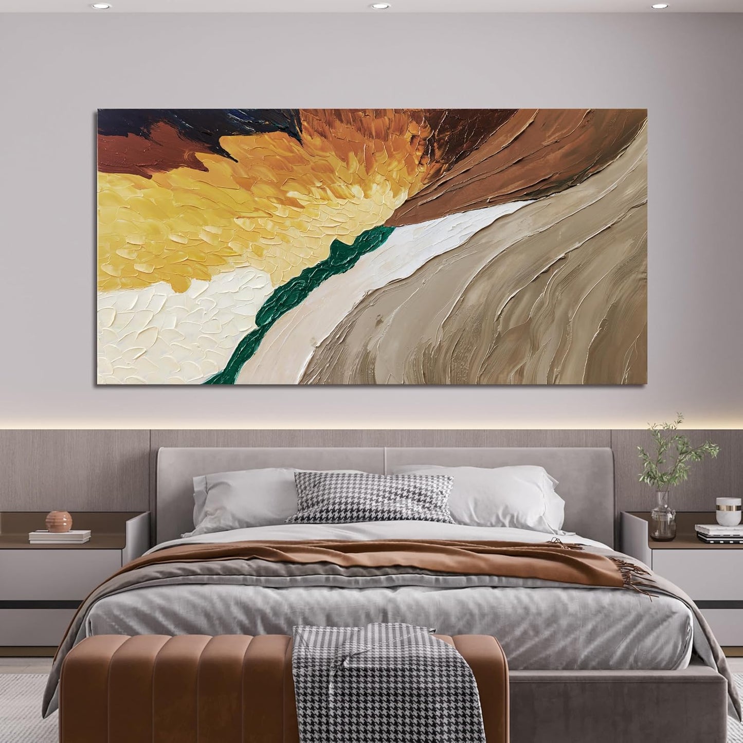 Canvas Wall Art Decor Wall Art Pictures for Living Room Large Modern Wall Art Abstract Canvas Art Wall Decor Abstract Colorful Wall Art Prints Large Artwork for Walls Home Office Decor 29" X 58"