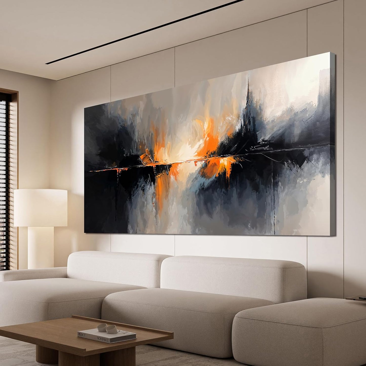 Canvas Wall Art Decor Wall Art Pictures for Living Room Black and White Wall Art Prints Abstract Canvas Art Wall Decor Modern Abstract Wall Art Artwork for Walls Bedroom Office Decor 20" X 40"