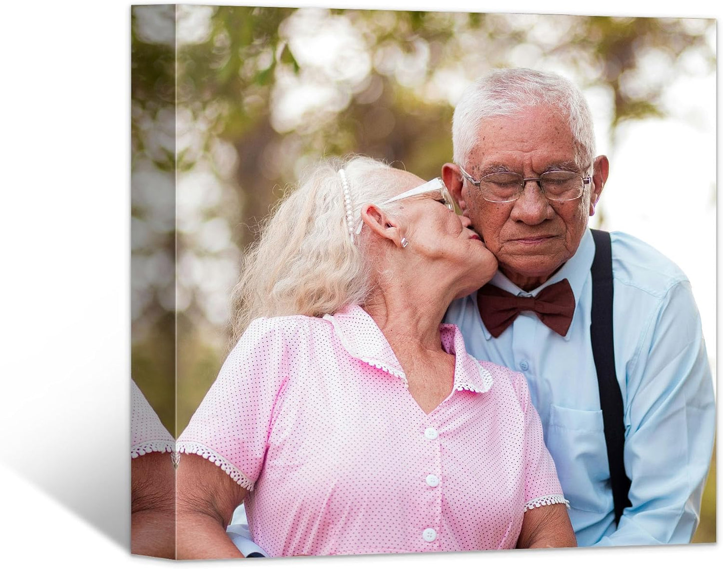 Tapuayts Personalized Custom Canvas Poster: Upload Your Image/Photo for Custom Photo-to-Poster Printing, Quality Wall Art Print (8" X 8")