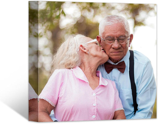 Tapuayts Personalized Custom Canvas Poster: Upload Your Image/Photo for Custom Photo-to-Poster Printing, Quality Wall Art Print (8" X 8")